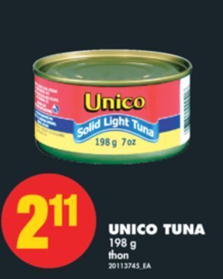 No Frills Unico tuna, 198 g offer