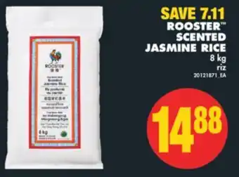 No Frills Rooster™ scented jasmine rice, 8 kg offer