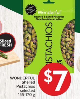 Foodland Fresh wonderful shelled pistachios selected 155-170 g offer