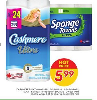 Sobeys Cashmere bath tissue offer