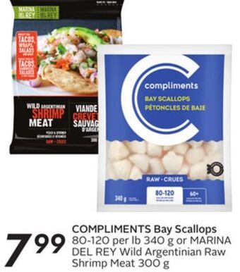 Sobeys Compliments bay scallops offer