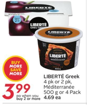 Sobeys Liberté greek offer