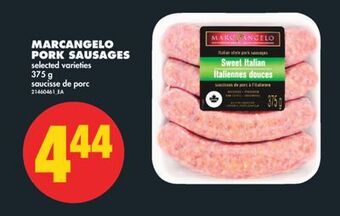 No Frills Marcangelo pork sausages, 375 g offer