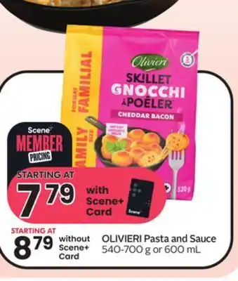 Sobeys Olivieri pasta and sauce offer