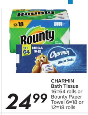 Sobeys Charmin bath tissue offer
