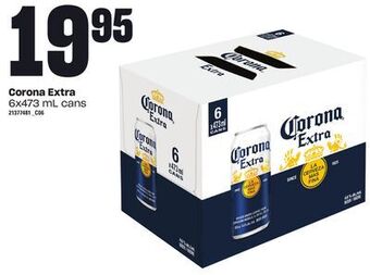 Loblaws Corona extra, 6x473 ml cans offer