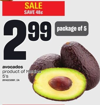 Loblaws Avocados, 5's offer