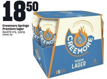 Loblaws Creemore springs premium lager, 6x473 ml cans offer