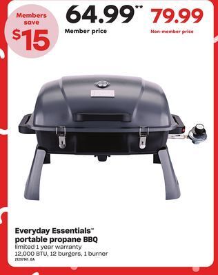 Loblaws Everyday essentials™ portable propane bbq offer
