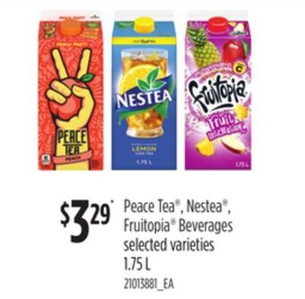 Loblaws Peace tea®, nestea®, fruitopia® beverages, 1.75 l offer