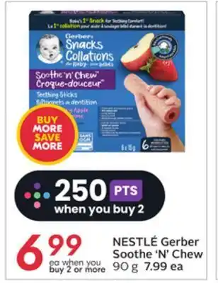 Sobeys Nestlé gerber soothe'n'chew offer