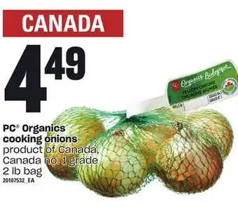 Loblaws Pc® organics cooking onions, 2 lb bag offer