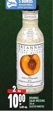 Metro Briannas salad dressing offer