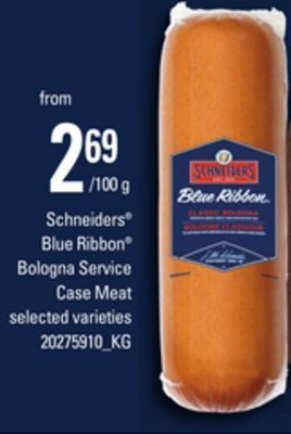 Loblaws Schneiders® blue ribbon® bologna service case meat offer