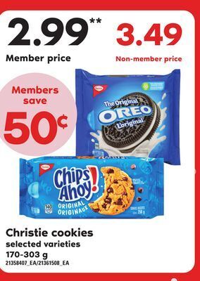 Loblaws Christie cookies, 170-303 g offer