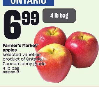 Loblaws Farmer's market™ apples, 4 lb bag offer