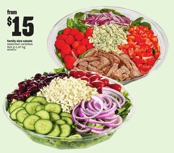 Loblaws Family size salads, 915 g-1.47 kg offer