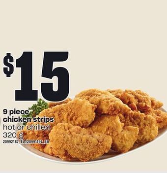 Loblaws 9 piece chicken strips, 320 g offer