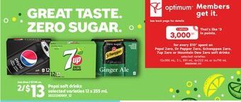 Loblaws Pepsi soft drinks, 12x355 ml offer
