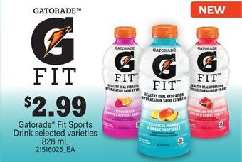 Loblaws Gatorade® fit sports drink , 828 ml offer