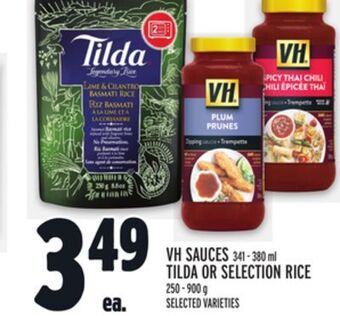 Metro Vh sauces offer