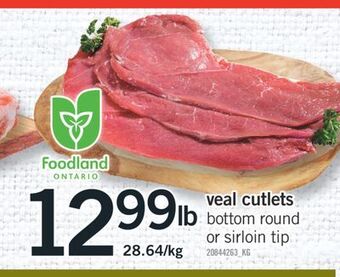 Fortinos Veal cutlets offer