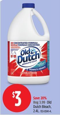 Canadian Tire Old dutch bleach, 2.4l offer