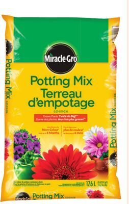 Canadian Tire Miracle-gro potting mix, 17.6l offer
