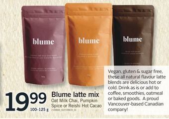 Fortinos Blume latte mix, 100-125 g offer