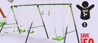 Canadian Tire Sportspower 7-station metal swing set offer