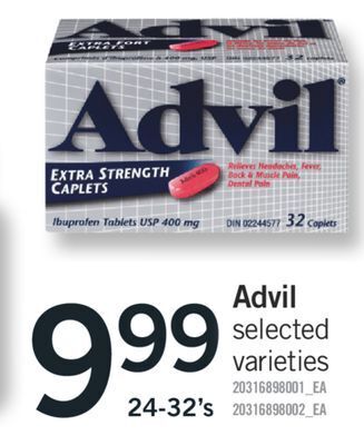 Fortinos Advil, 24-32's offer