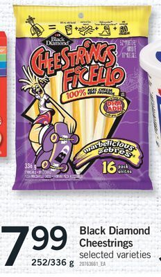 Fortinos Black diamond cheestrings, 252/336 g offer