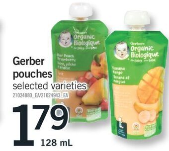 Fortinos Gerber pouches, 128 ml offer
