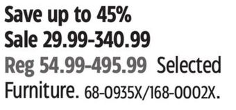 Canadian Tire Selected furniture offer