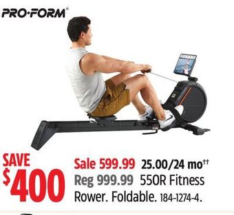 Canadian Tire Proform 550r fitness rower offer