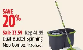 Canadian Tire Frank dual-bucket spinning mop combo offer