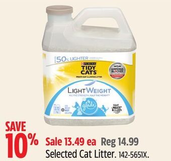 Canadian Tire Purina selected cat litter offer