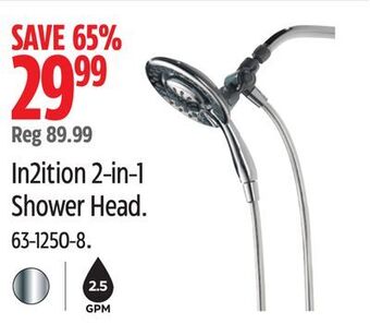 Canadian Tire Delta in2ition 2-in-1 shower head offer