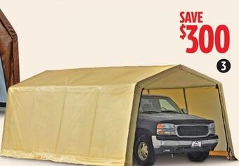 Canadian Tire Shelterlogic peak autoshelter offer