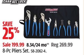 Canadian Tire Channellock 8-pc pliers set offer