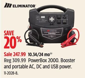 Canadian Tire Eliminator powerbox 2000 offer
