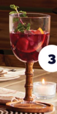 Real Canadian Superstore Life at home™ bamboo trim goblet offer