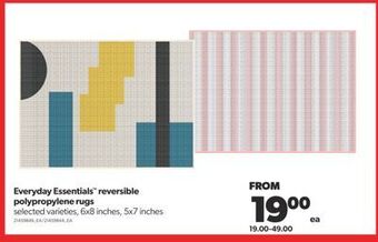 Real Canadian Superstore Everyday essentials™ reversible polypropylene rugs, 6x8 inches, 5x7 inches offer