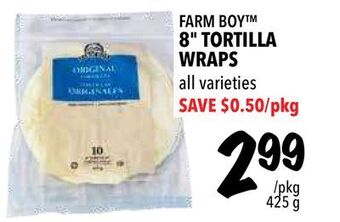 Farm Boy Farm boy™ 8" tortilla wraps offer