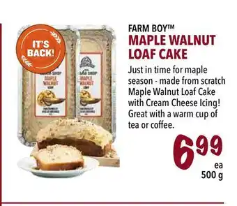 Farm Boy Farm boy™ maple walnut loaf cake offer