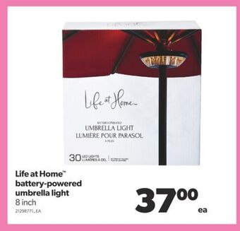 Real Canadian Superstore Life at home™ battery-powered umbrella light, 8 inch offer