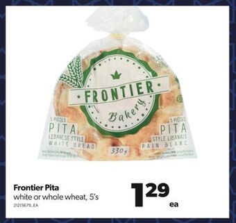 Real Canadian Superstore Frontier pita, 5's offer