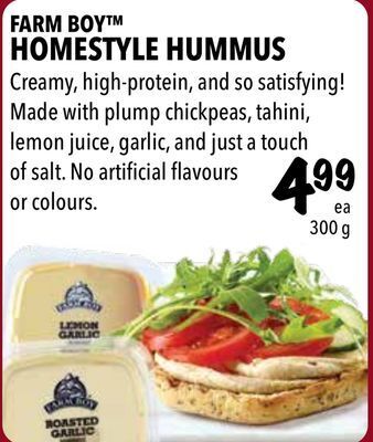 Farm Boy Farm boy™ homestyle hummus offer
