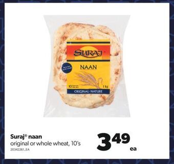 Real Canadian Superstore Suraj® naan, 10's offer