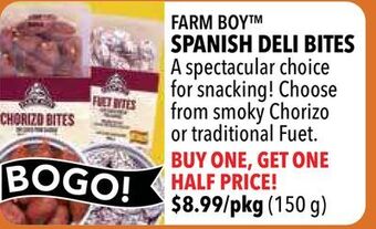 Farm Boy Farm boy™ spanish deli bites offer
